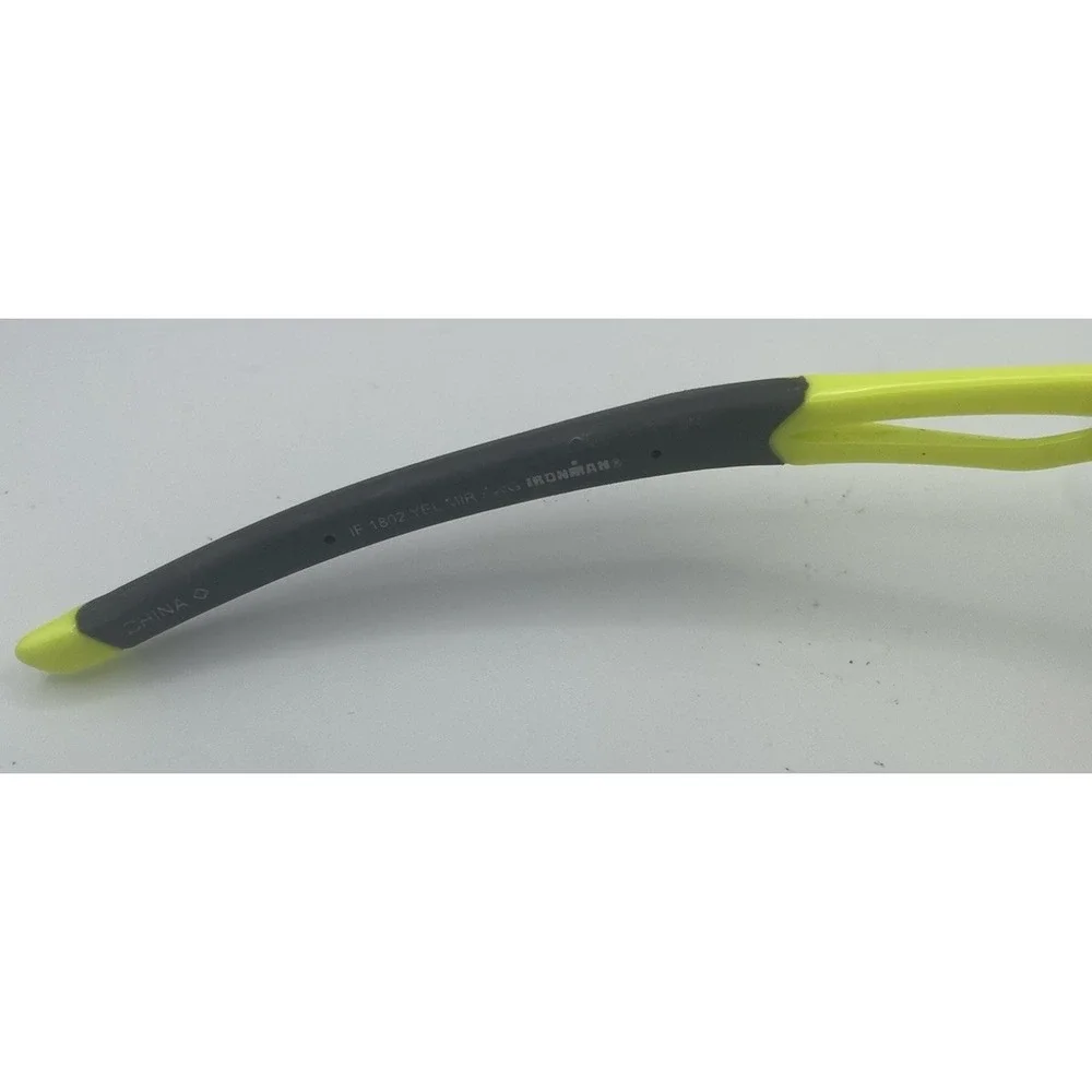 Ironman Sport wrap Sunglasses Neon Green‎ Mirrored Shield Running Cycling
